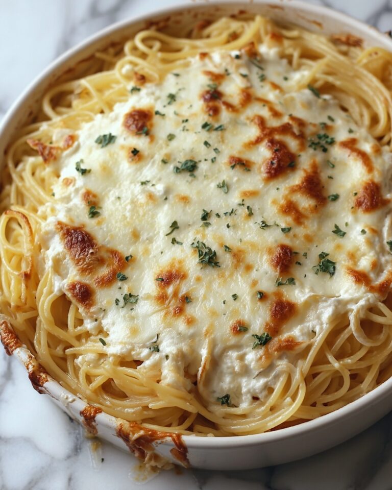 Baked Cream Cheese Spaghetti Recipe