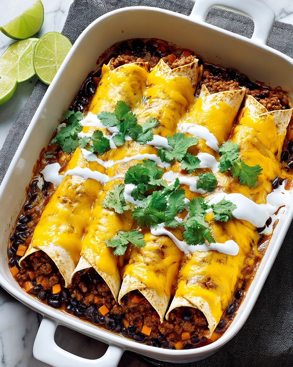 Veggie and Black Bean Enchiladas Recipe - Recipe Image