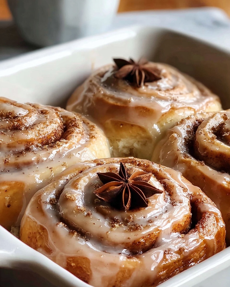 Chai Cinnamon Rolls with Spiced Cream Cheese Frosting Recipe - Recipe Image