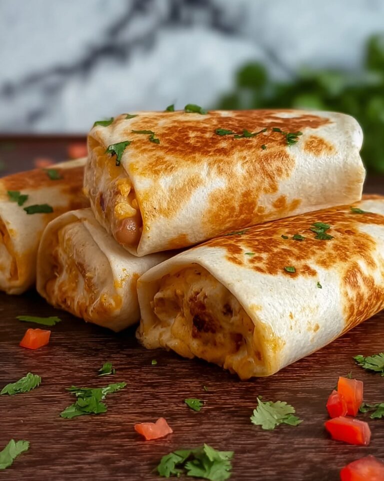Baked Chicken Chimichangas Recipe