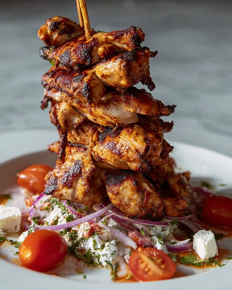 Chicken Shawarma Tower Baked in the Oven Recipe - Recipe Image