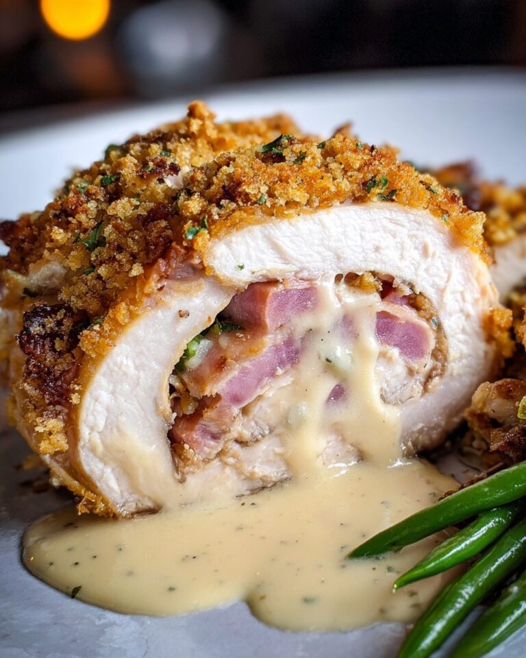 Chicken Cordon Bleu with Creamy Dijon Sauce Recipe