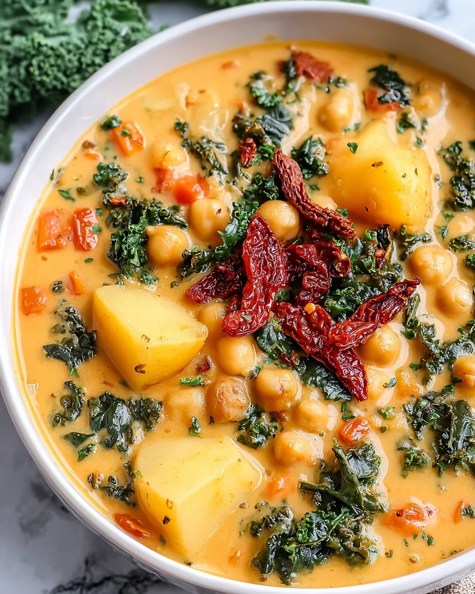 Creamy Tuscan Chickpea Soup Recipe - Recipe Image
