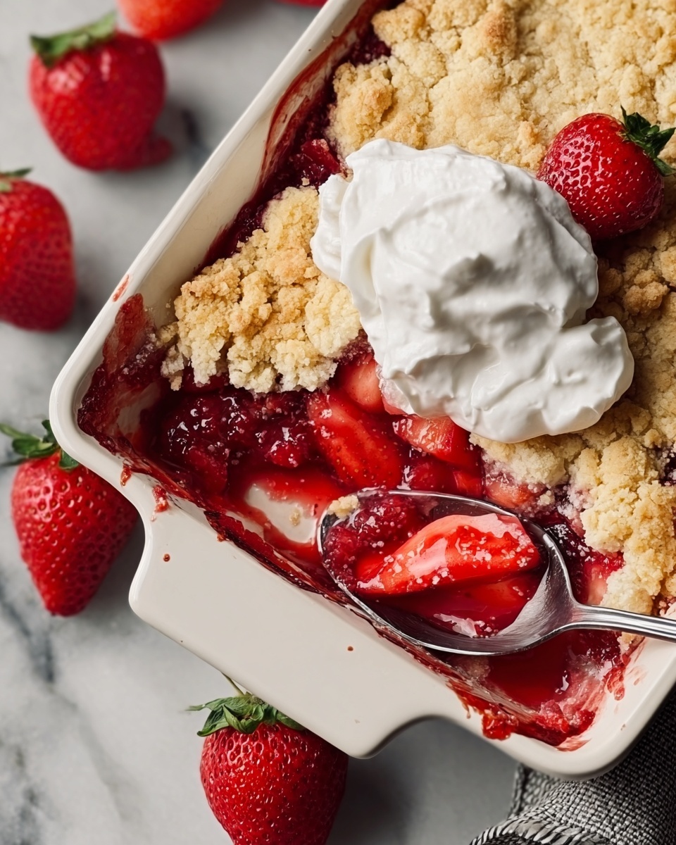 Strawberry Cheesecake Dump Cake Recipe - Recipe Image