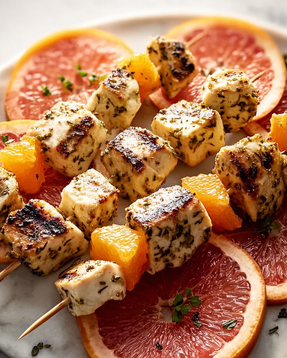Chicken Skewers with Florida Grapefruit Recipe - Recipe Image