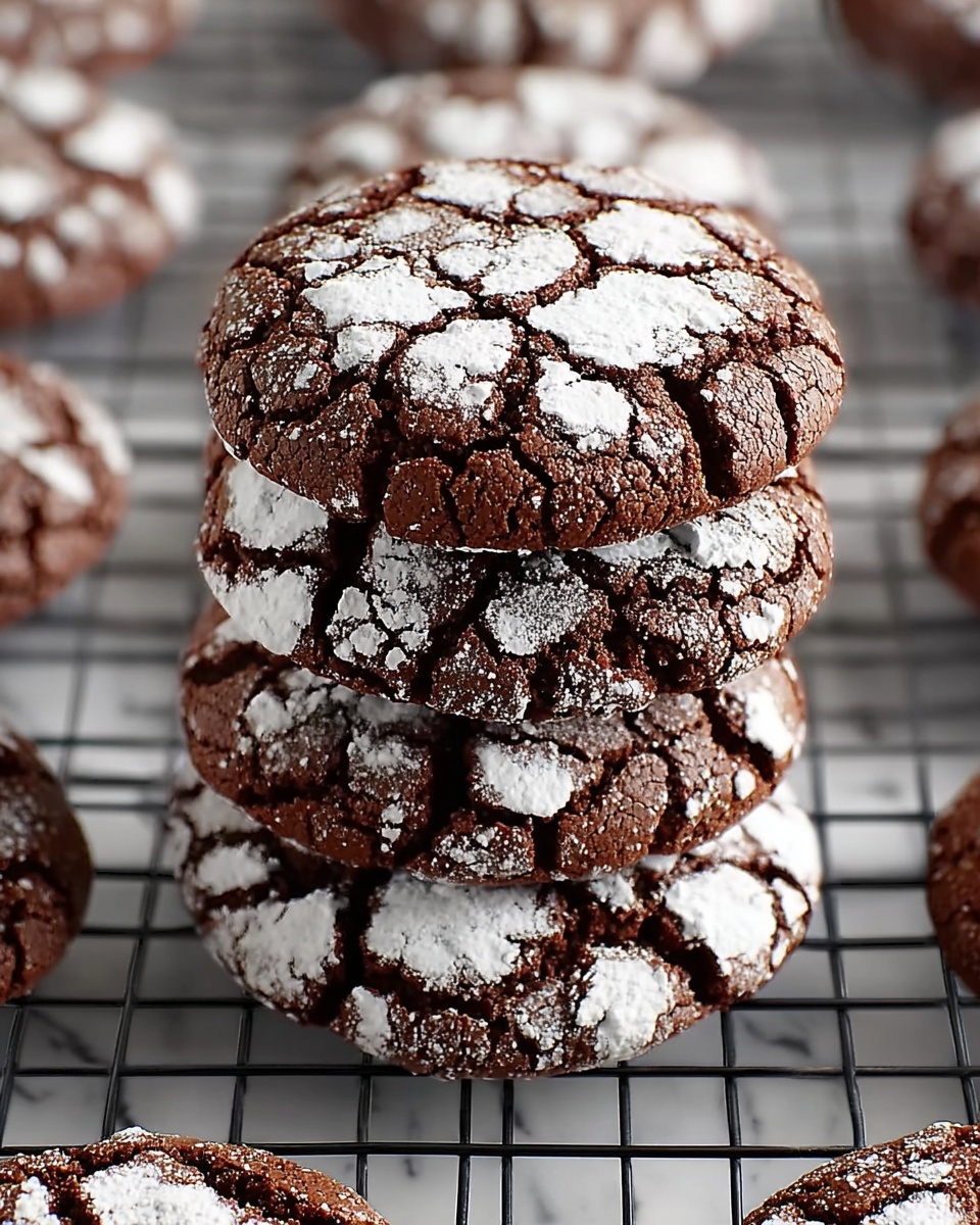 Espresso Chocolate Crinkle Cookies Recipe - Recipe Image