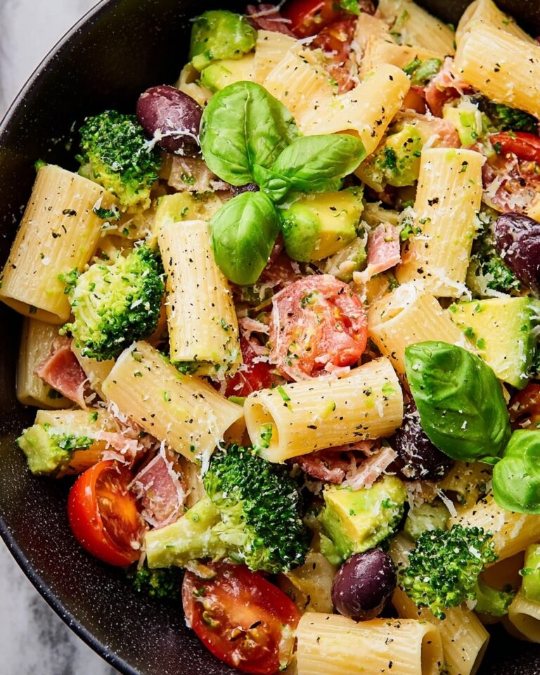 Antipasto Pasta Salad with Parmesan Herb Vinaigrette Recipe