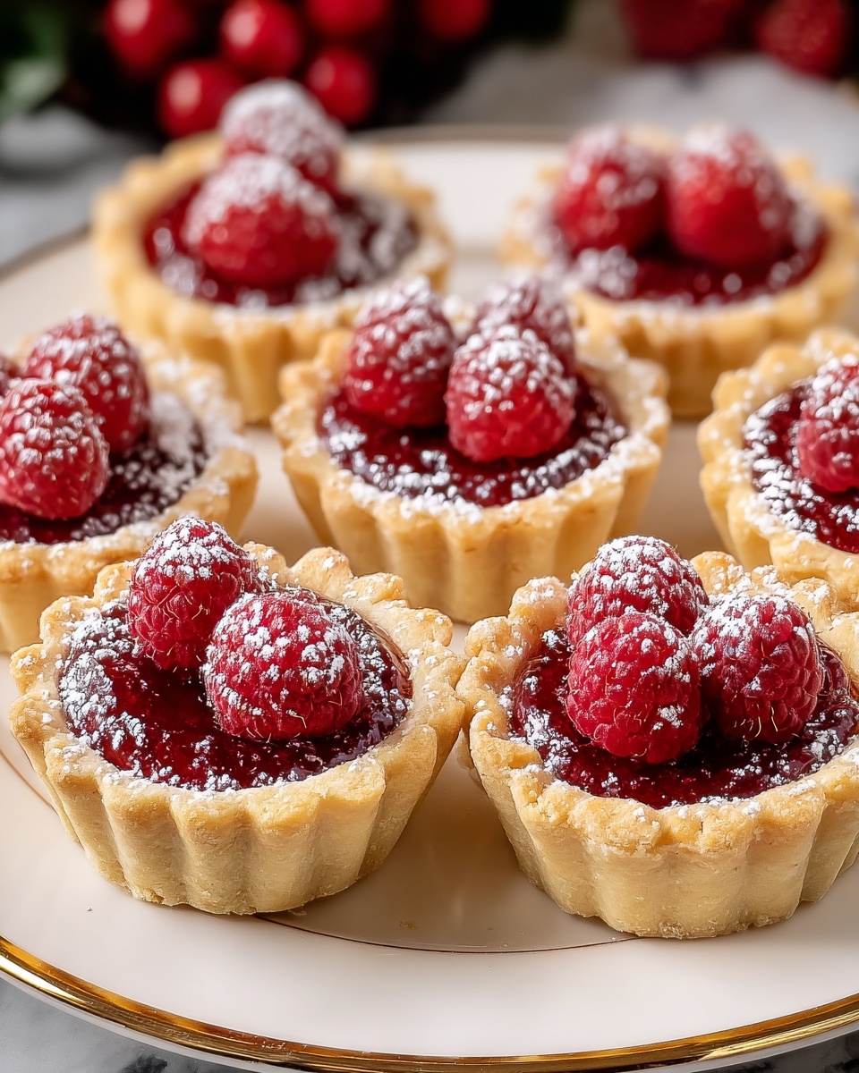 Mini Raspberry Almond Tarts Recipe - Recipe Image