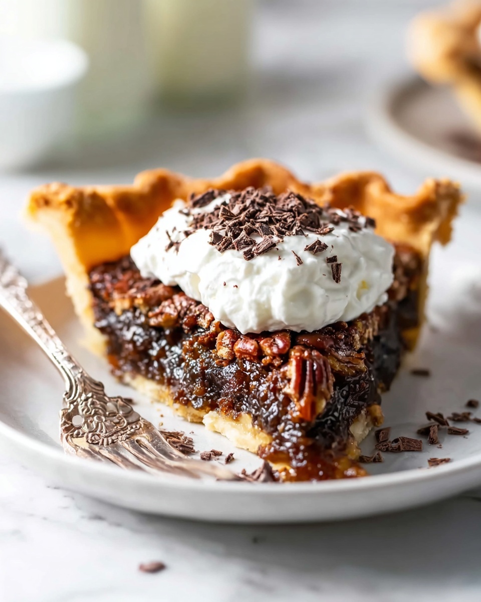 Dark Chocolate Pecan Pie Recipe - Recipe Image