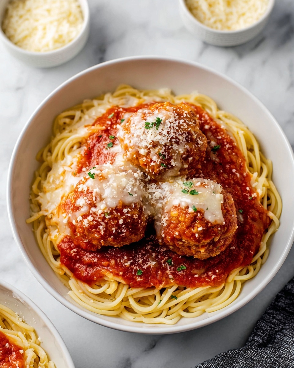 Oven-Baked Chicken Parmesan Meatballs Recipe - Recipe Image