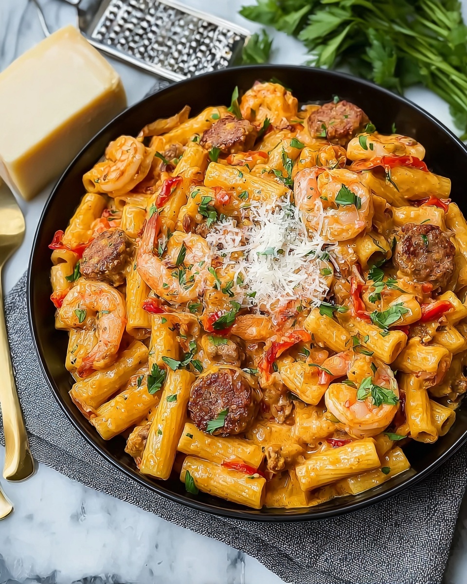 Cajun Shrimp and Sausage Pasta Recipe - Recipe Image