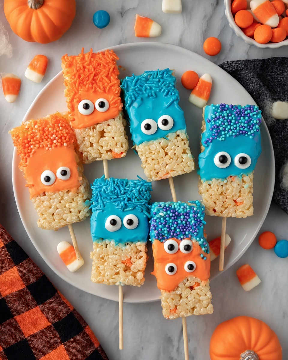 Monster Pops Rice Krispie Treats Recipe - Recipe Image