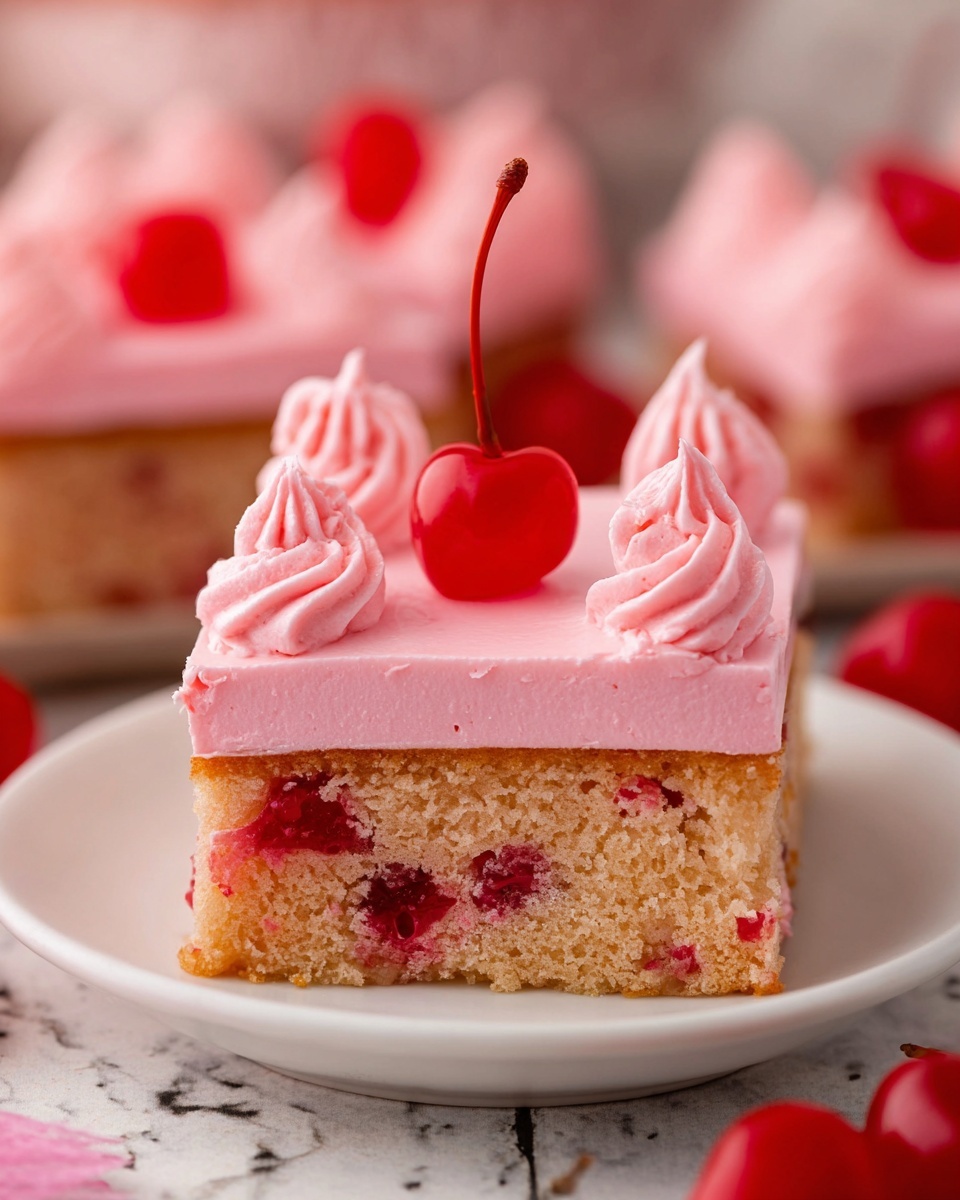 Moist Cherry Chip Cake Recipe - Recipe Image
