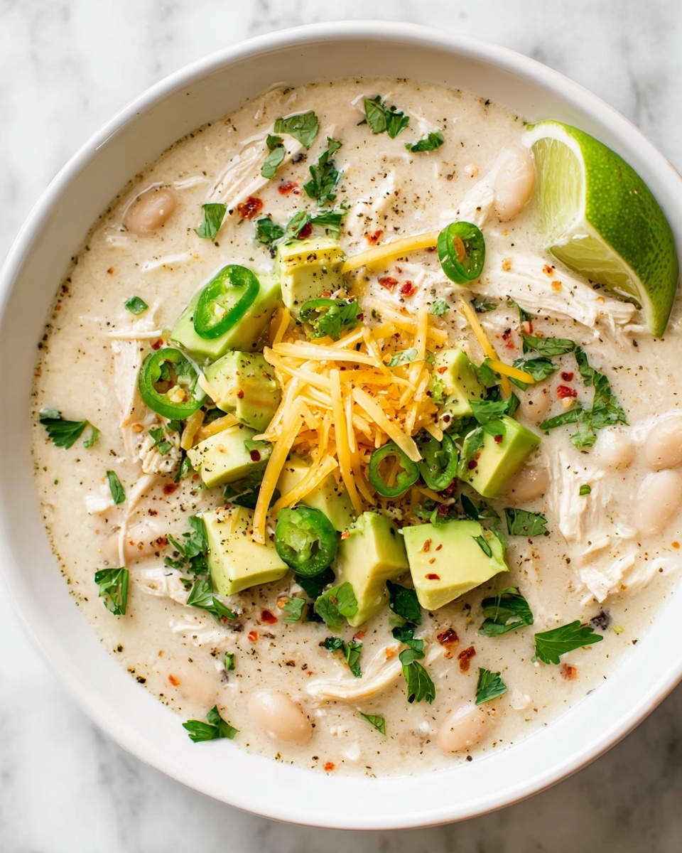 Slow Cooker White Chicken Chili Recipe - Recipe Image