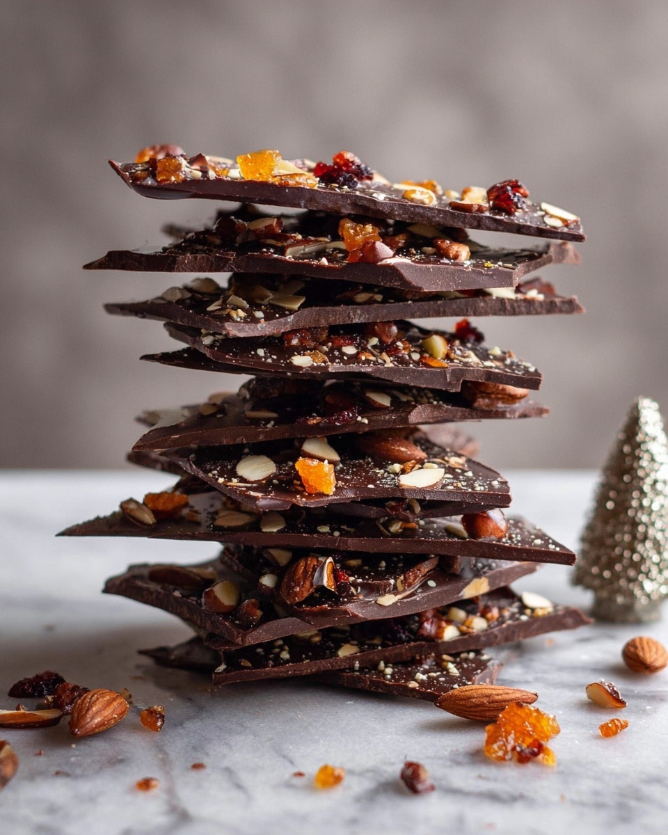 Fruit and Nut Chocolate Bark Recipe - Recipe Image