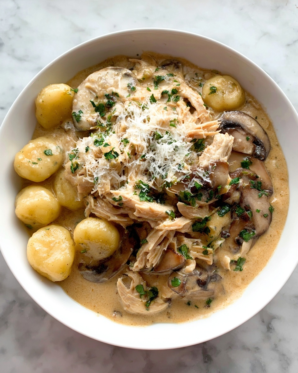 Chicken Marsala Gnocchi Recipe - Recipe Image