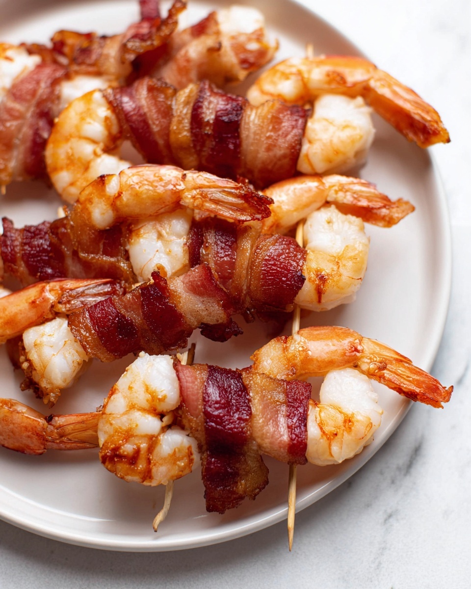 Bacon-Wrapped Shrimp with Pepper Jelly Glaze Recipe - Recipe Image