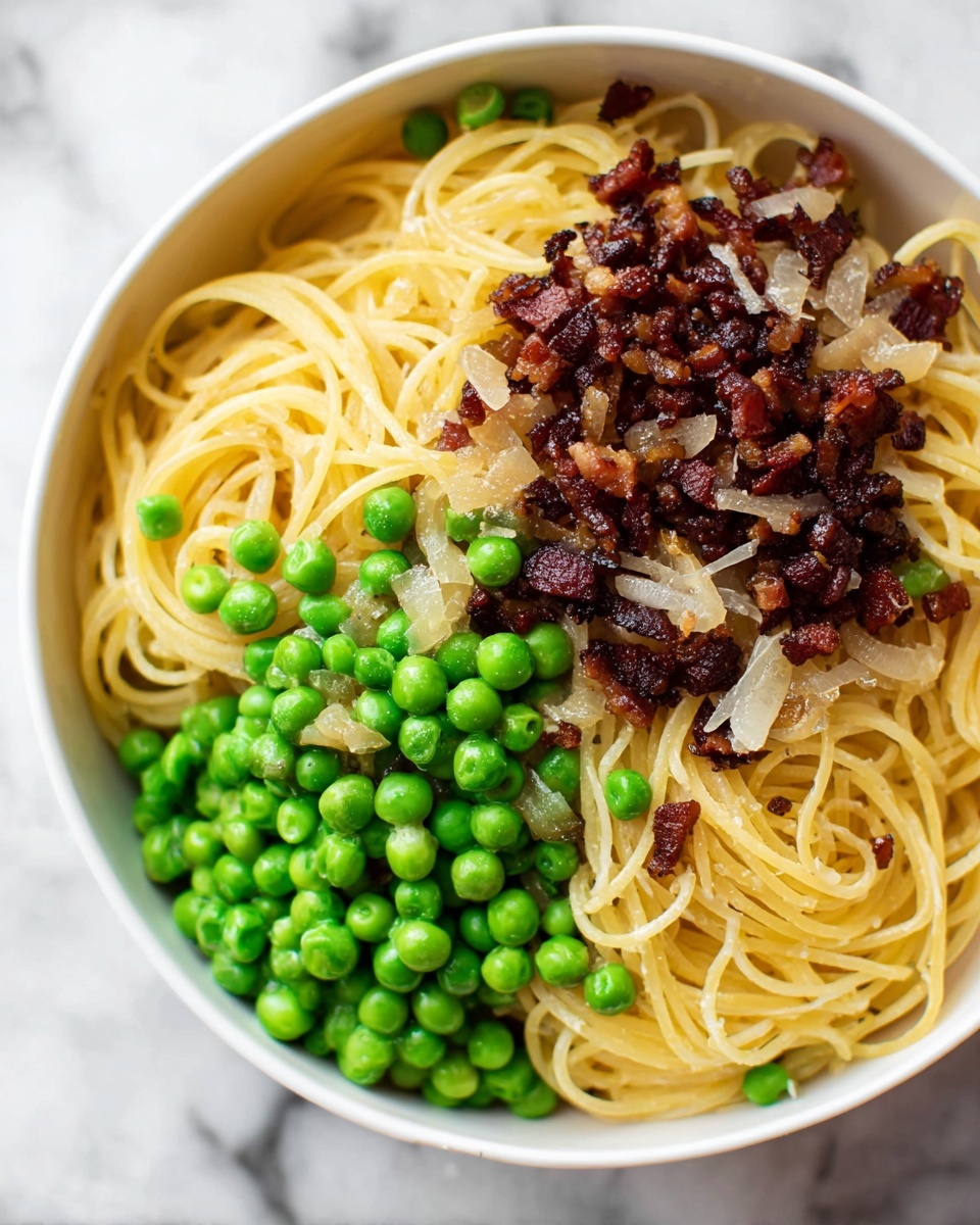 Bacon and Pea Pasta Recipe - Recipe Image