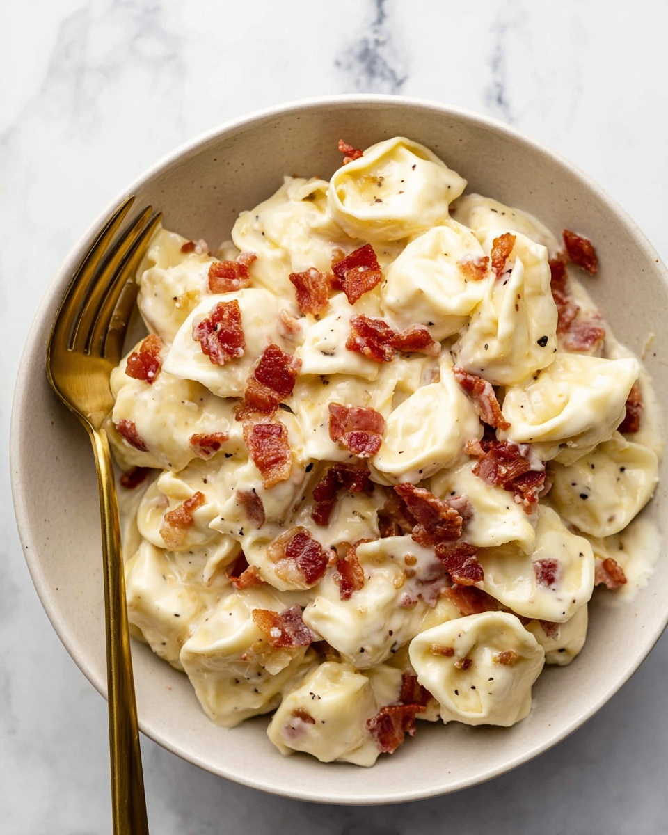 Bacon Tortellini Alfredo Recipe - Recipe Image