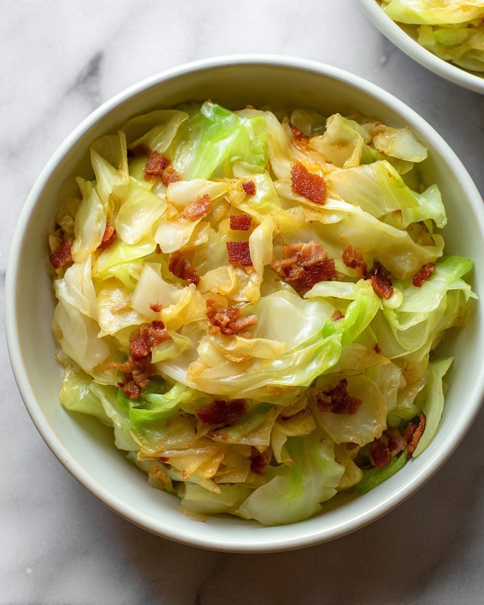 Crispy Bacon and Sautéed Cabbage Recipe - Recipe Image