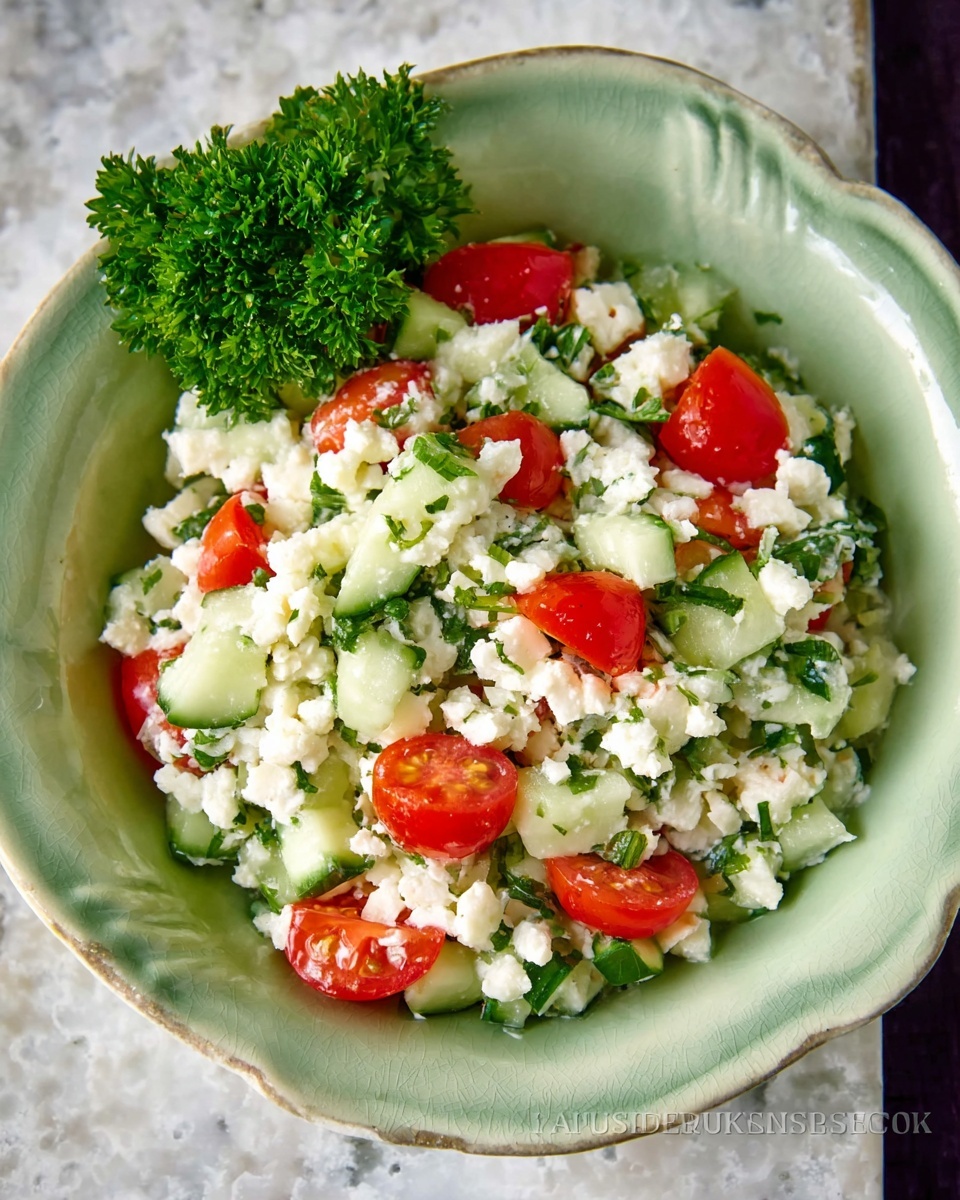 Cauliflower Cucumber and Tomato Salad Recipe - Recipe Image