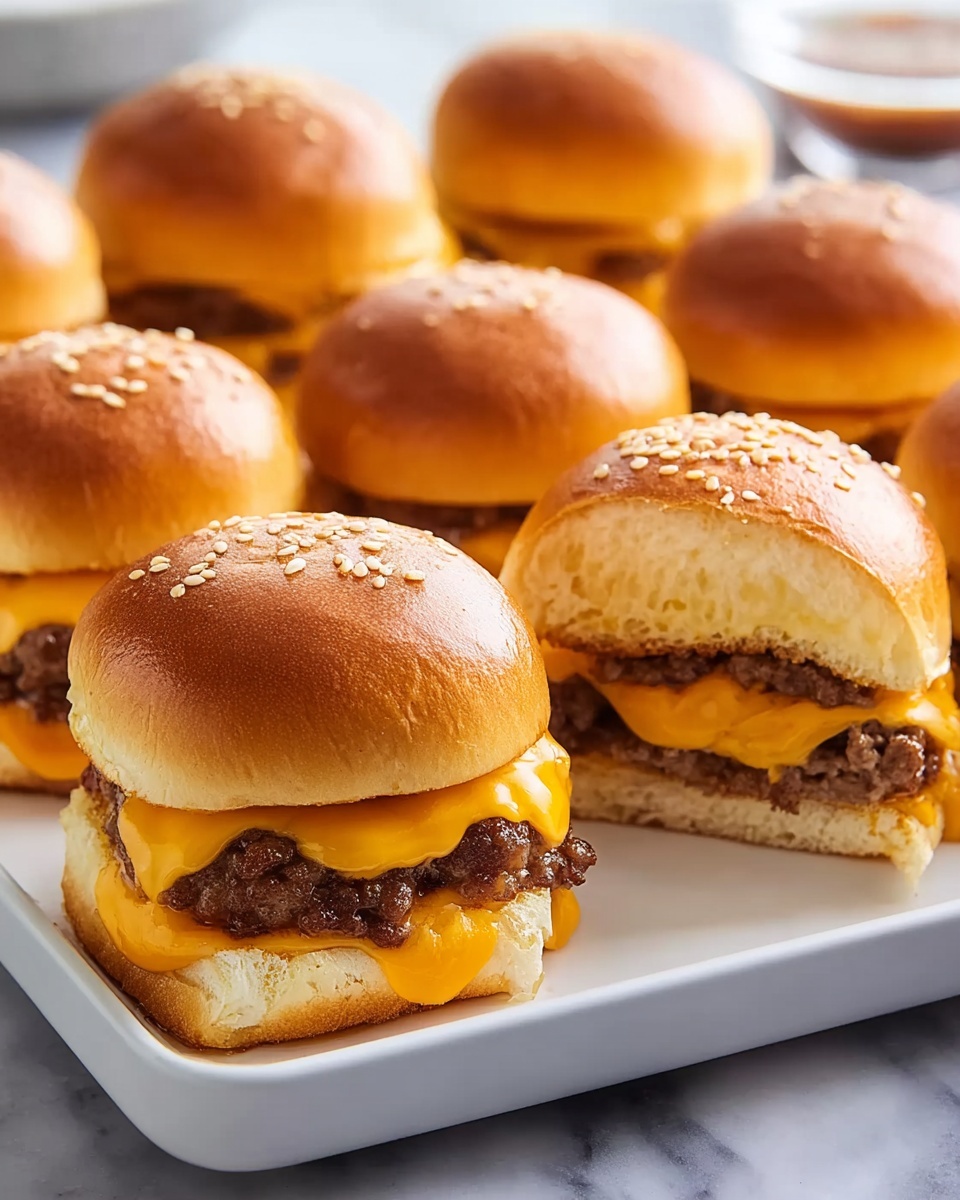Easy 30-Minute Cheeseburger Sliders: Quick and Delicious Mini Burgers Recipe - Recipe Image