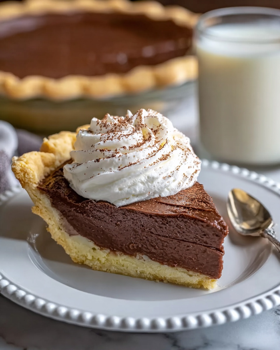 Old-Fashioned Chocolate Pie: A Rich and Creamy Classic Dessert Recipe - Recipe Image