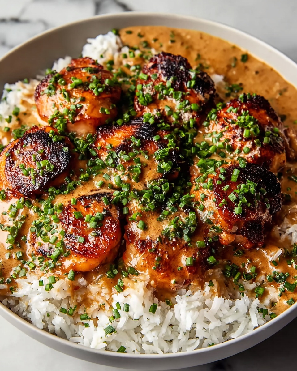 Smothered Chicken and Rice Recipe - Recipe Image