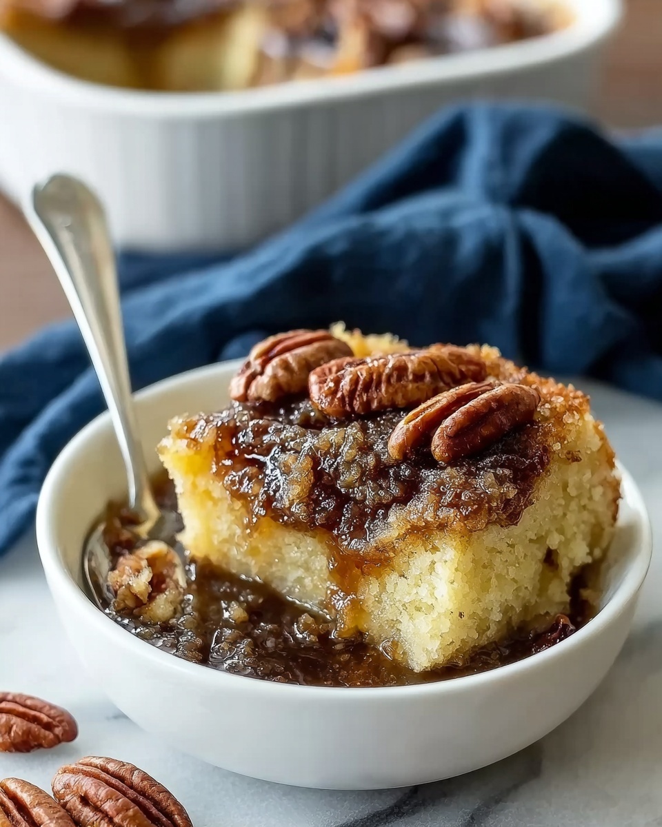 Pecan Pie Pudding Cake Recipe - Recipe Image