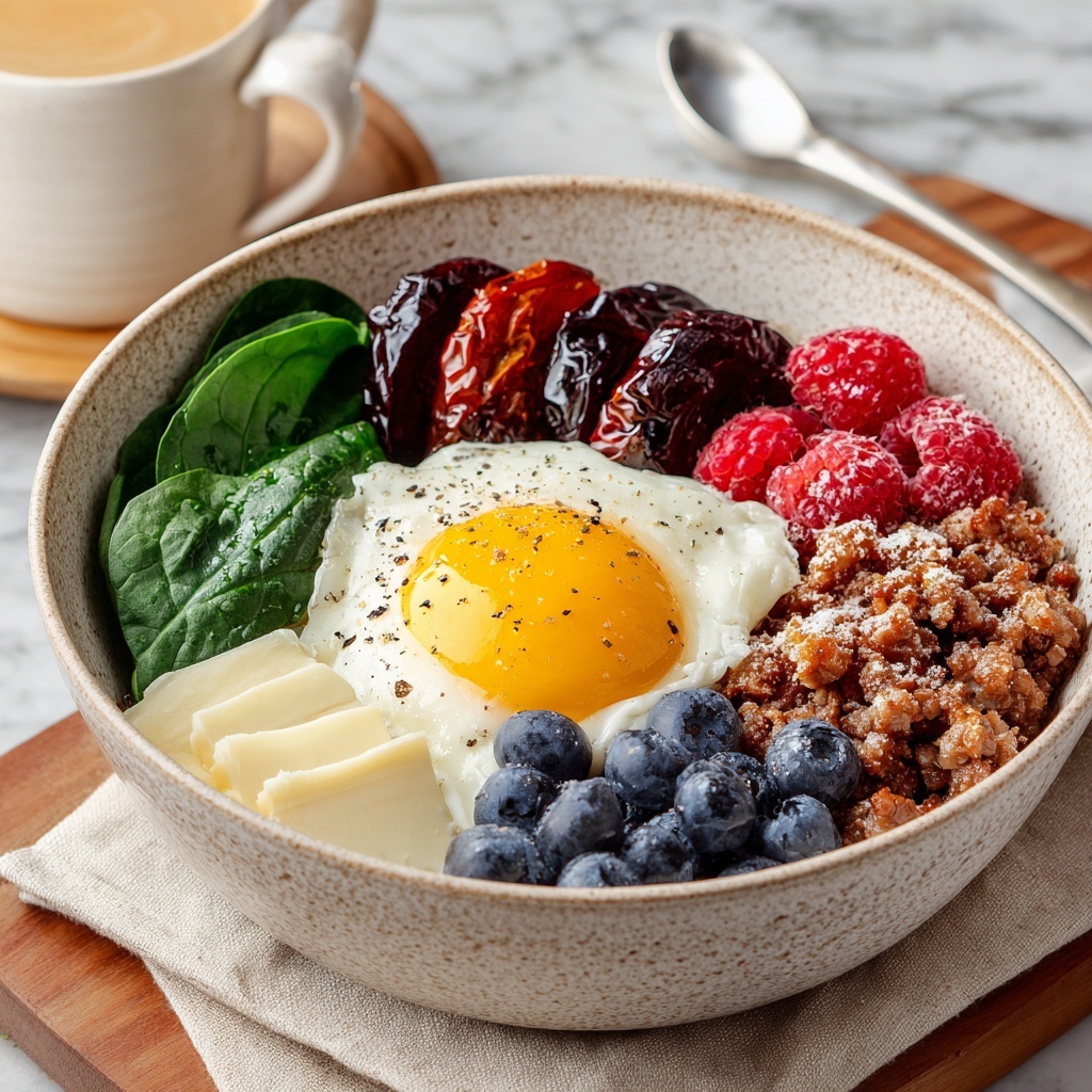 Protein-Packed Turkey & Egg Breakfast Bowl: Low-Carb, High-Energy Start Recipe - Recipe Image