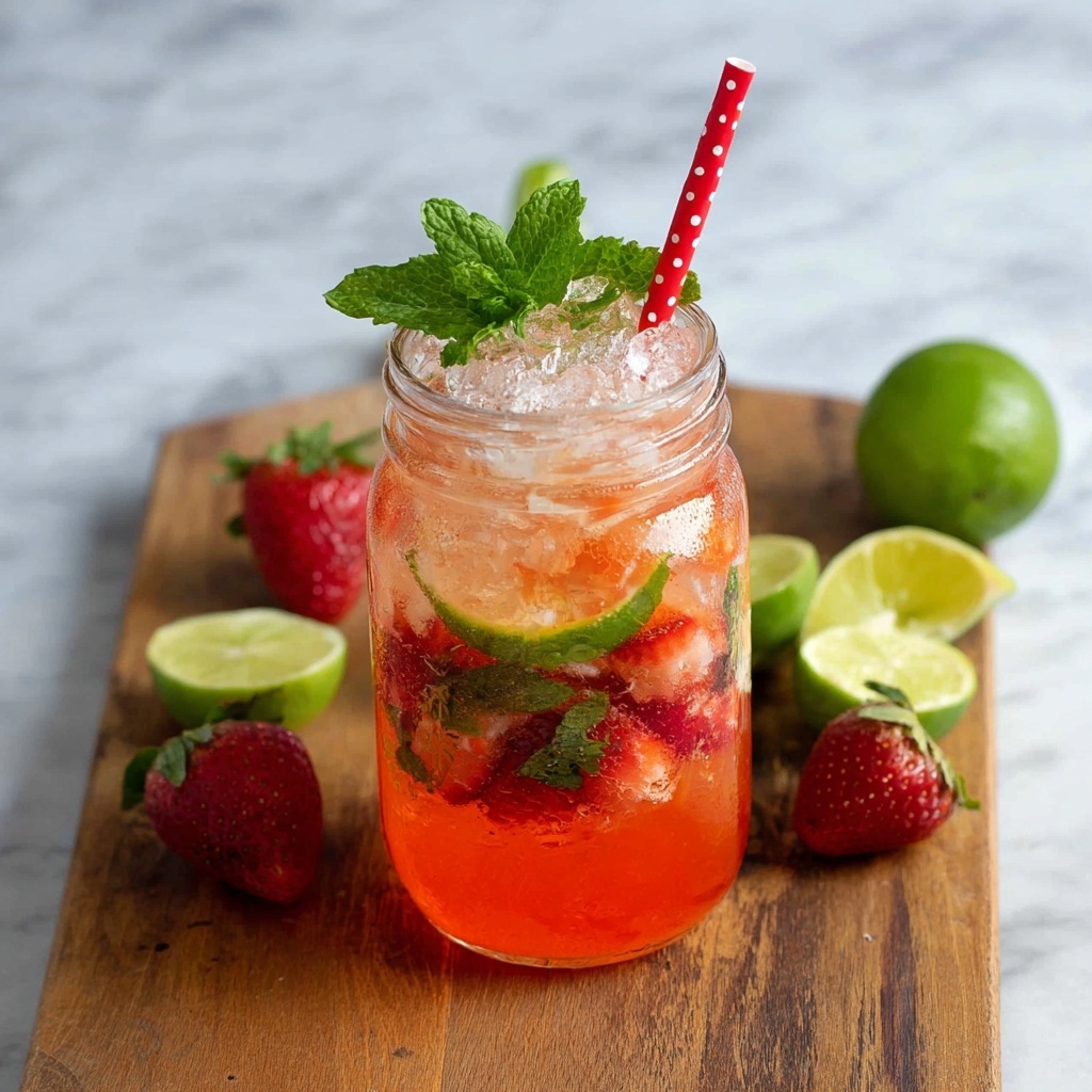 Strawberry Mojito Mocktail Recipe - Recipe Image