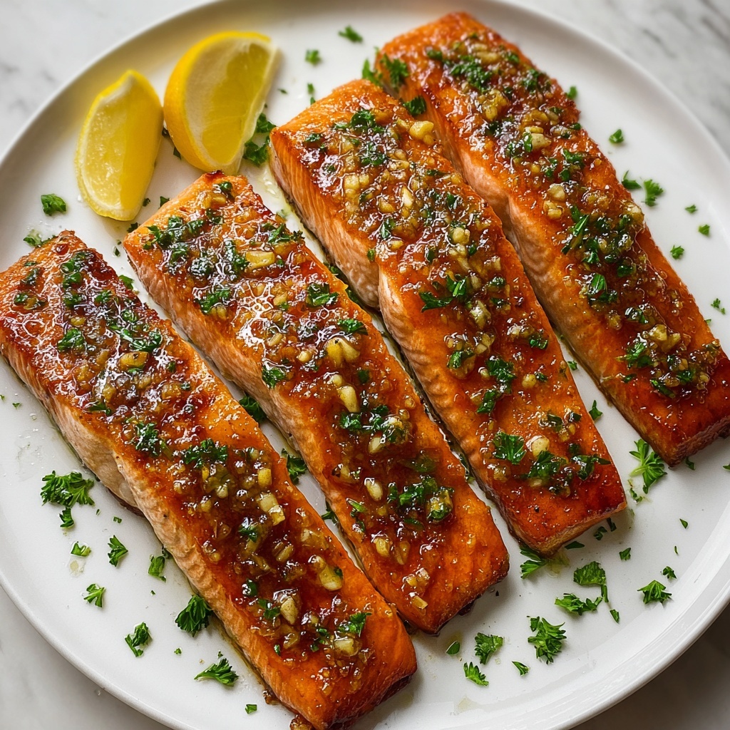 Crispy Honey Garlic Glazed Salmon Recipe - Recipe Image