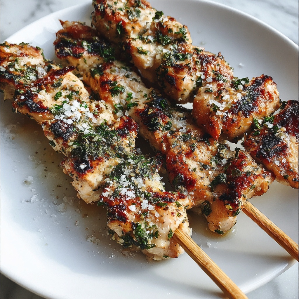 Ranch Garlic Parmesan Chicken Skewers Recipe - Recipe Image