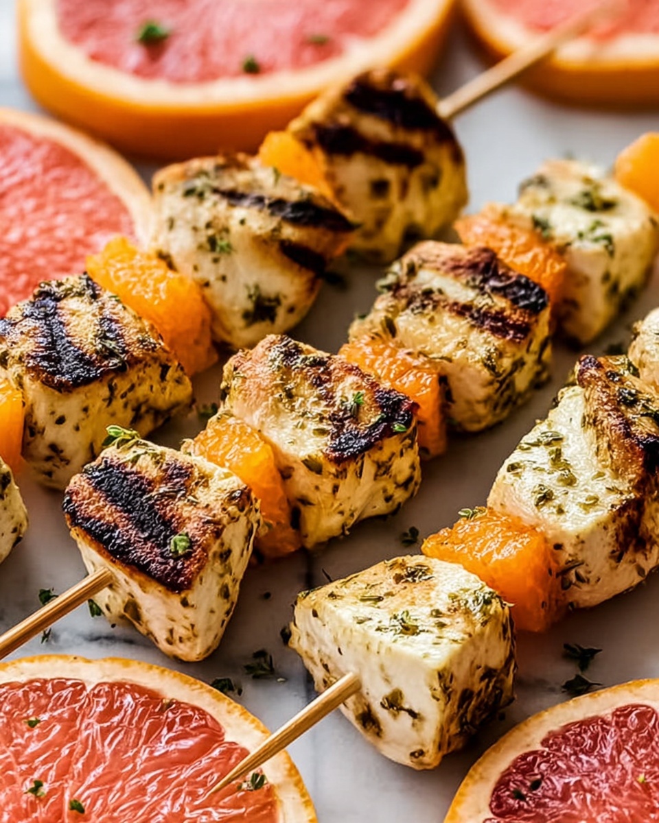 Chicken Skewers with Florida Grapefruit Recipe - Recipe Image