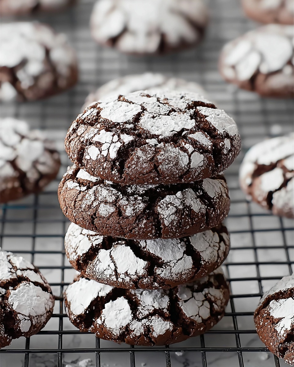 Espresso Chocolate Crinkle Cookies Recipe - Recipe Image