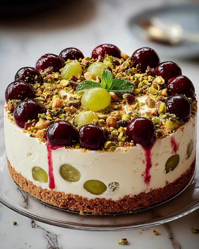Luscious Lemon-Lime Cherry Pistachio Cheesecake Recipe