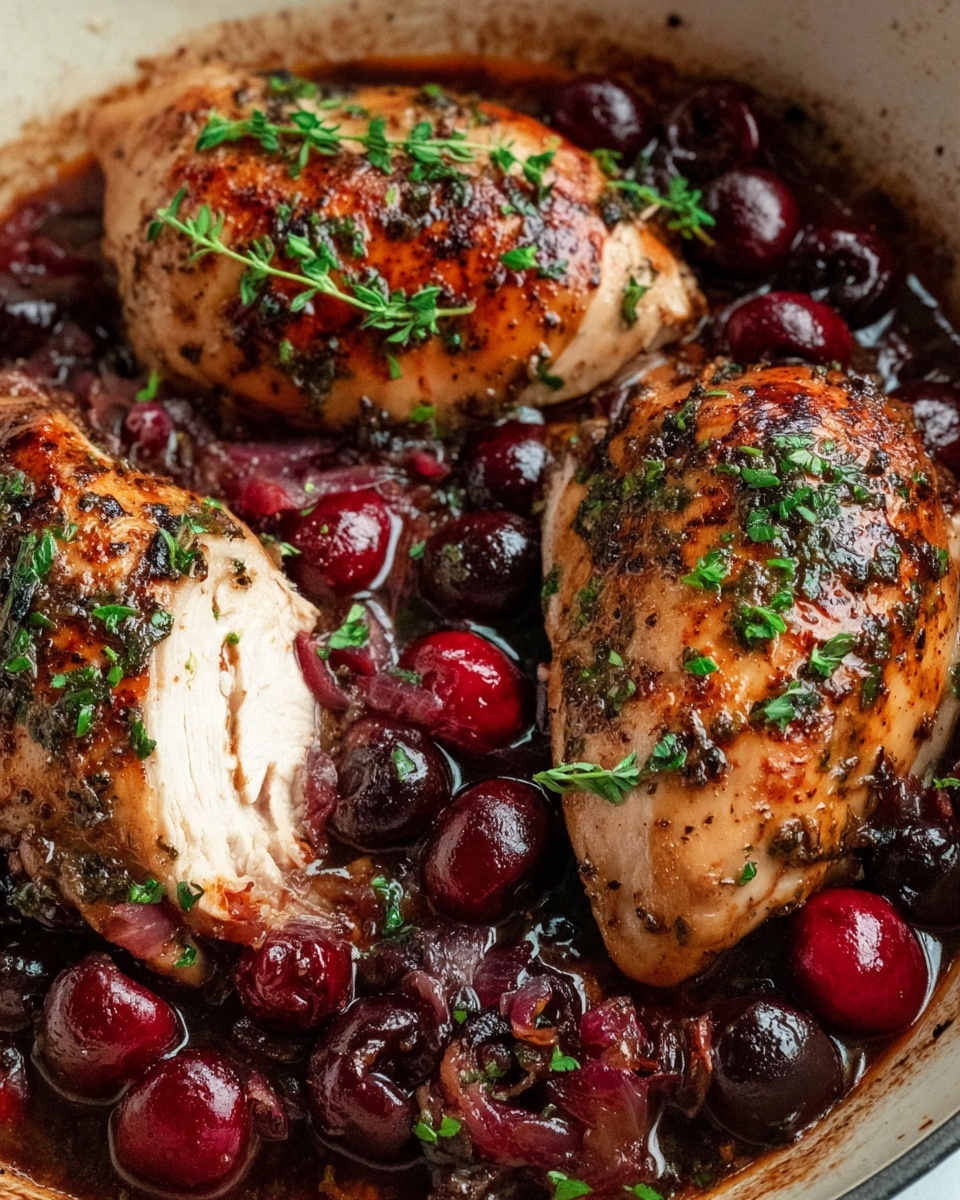 Savory Roast Turkey Breast with Saucy Cranberry Bliss Recipe - Recipe Image