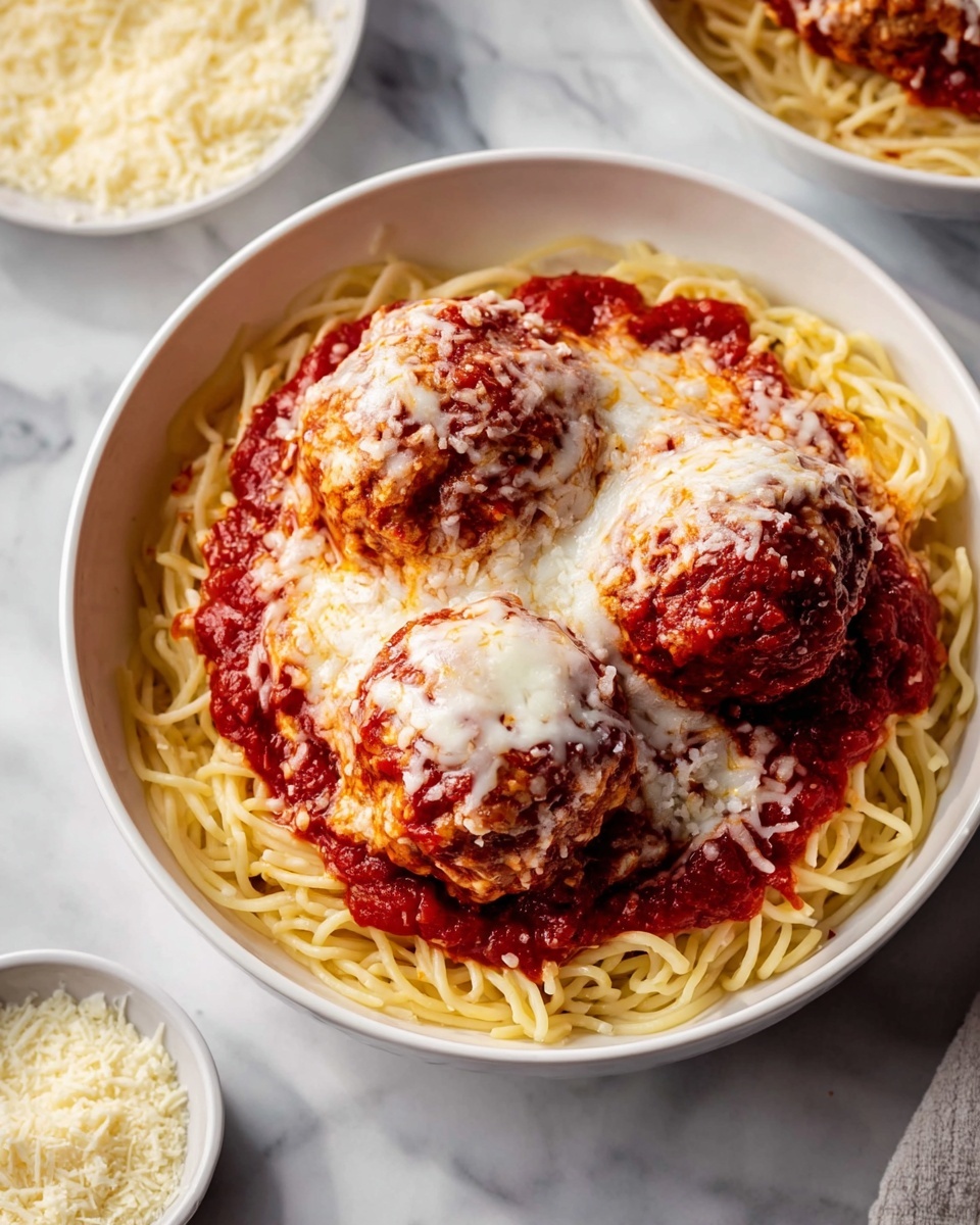 Oven-Baked Chicken Parmesan Meatballs Recipe - Recipe Image
