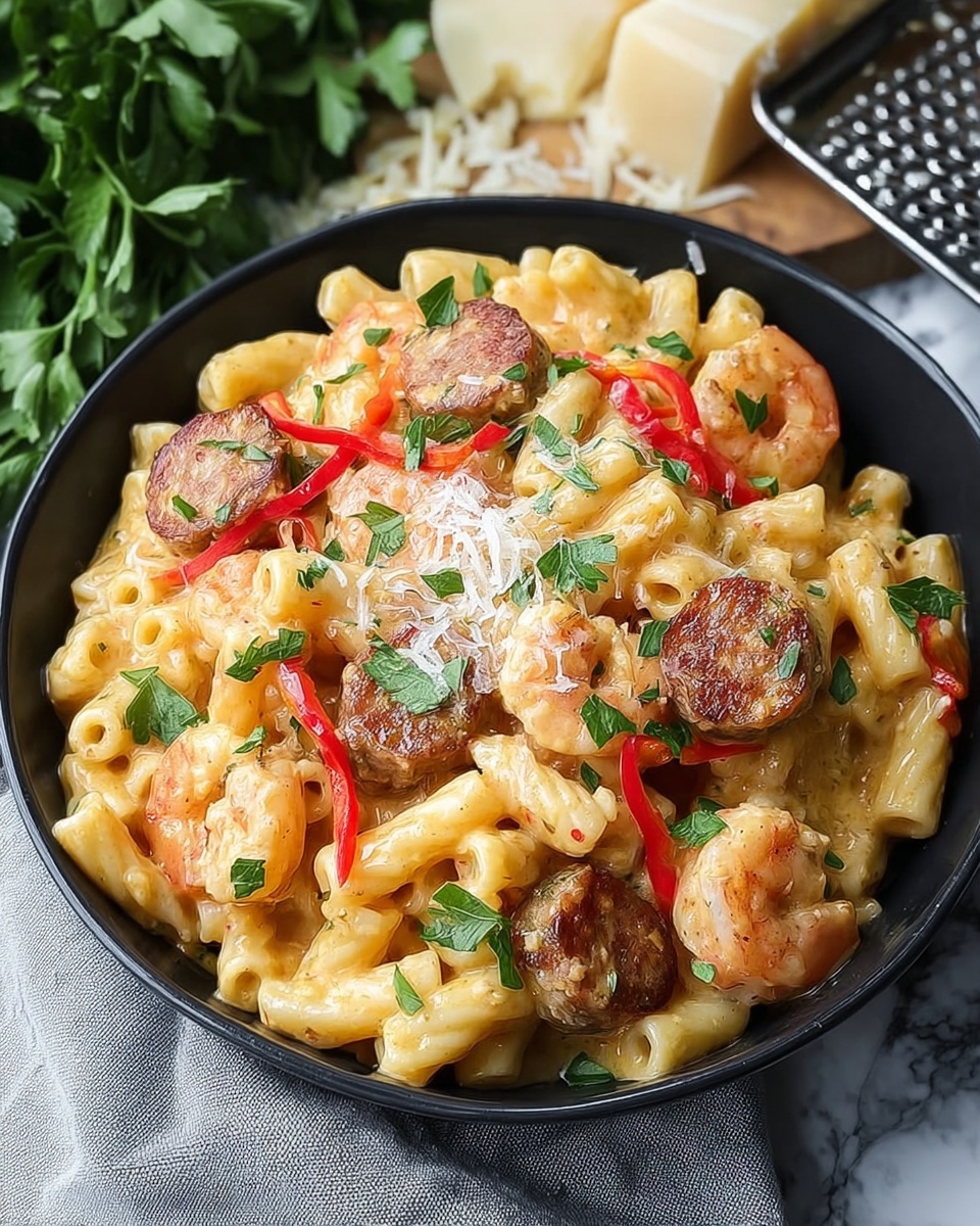 Cajun Shrimp and Sausage Pasta Recipe - Recipe Image