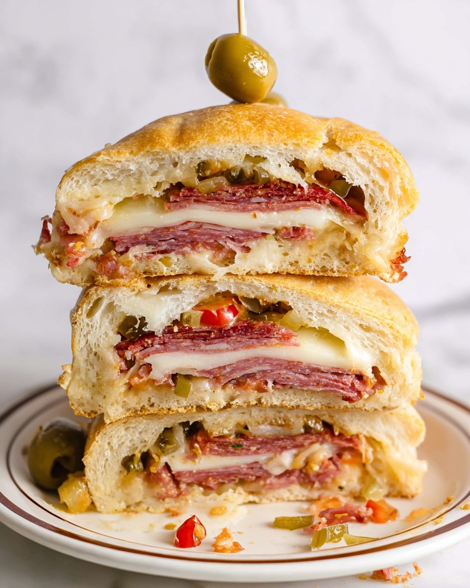 Muffuletta Garbage Bread Recipe - Recipe Image