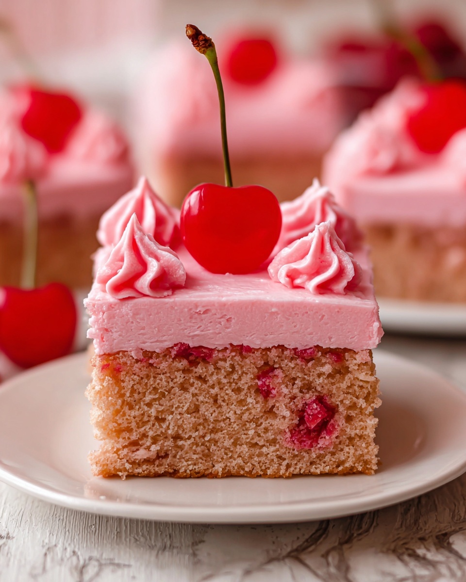 Moist Cherry Chip Cake Recipe - Recipe Image