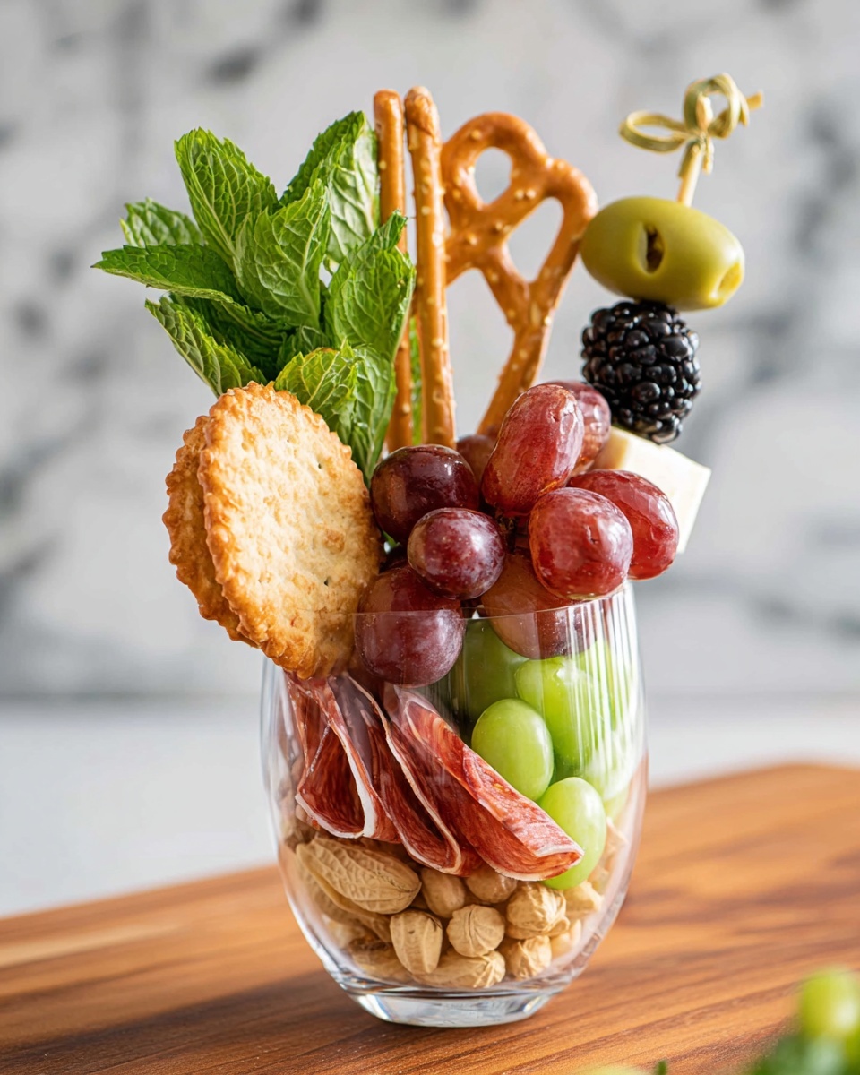 Charcuterie Cups with Salami, Cheese, and Fresh Fruits Recipe - Recipe Image