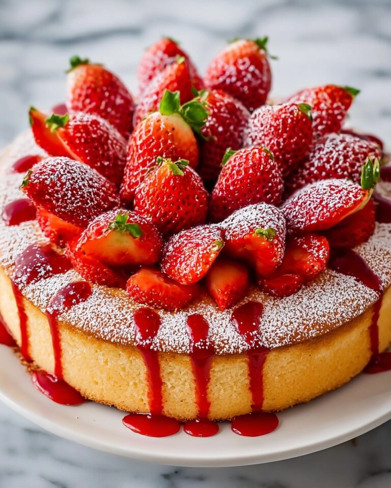 Simple Homemade Strawberry Cake Recipe