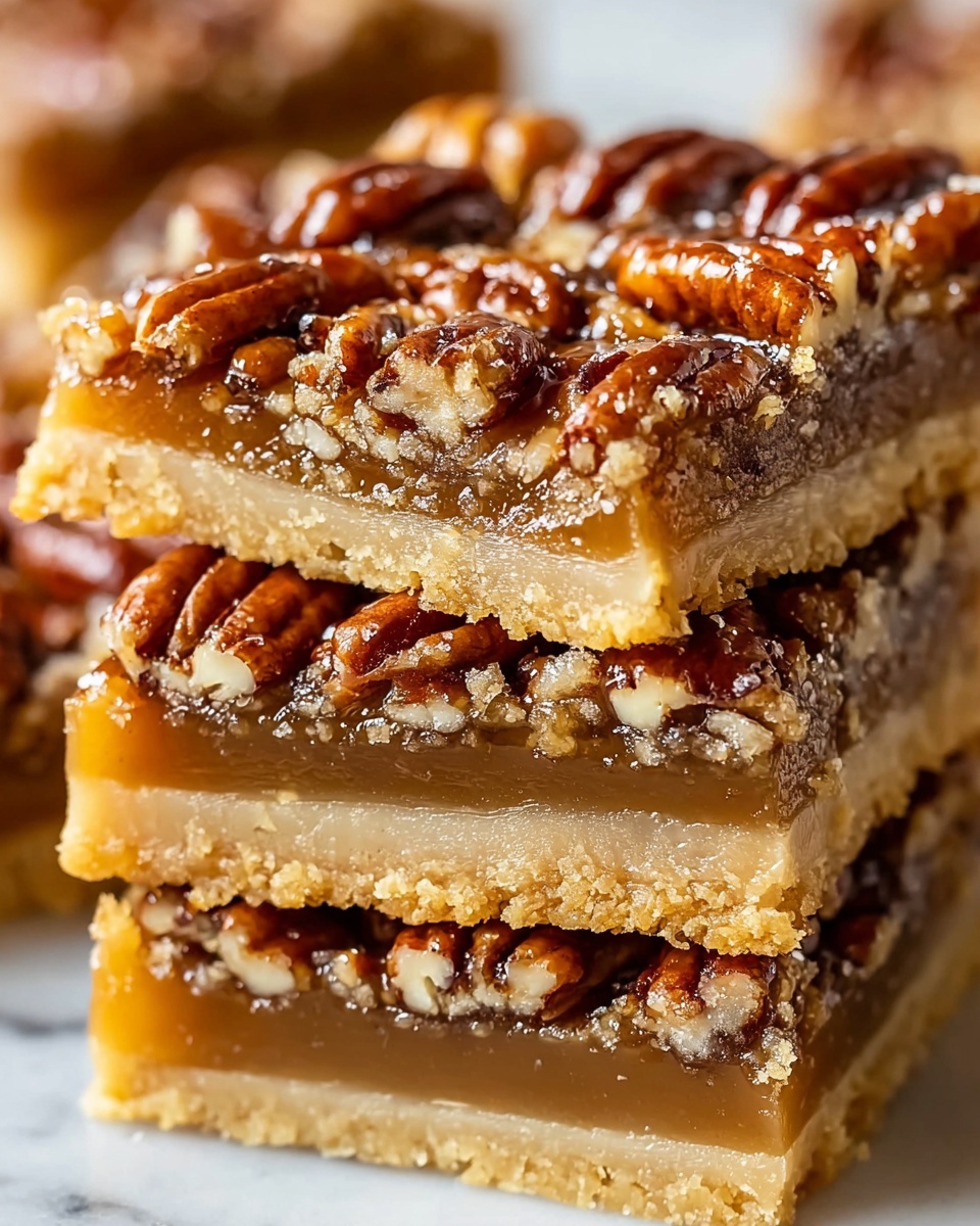 Simple Homemade Pecan Pie Bars Recipe - Recipe Image