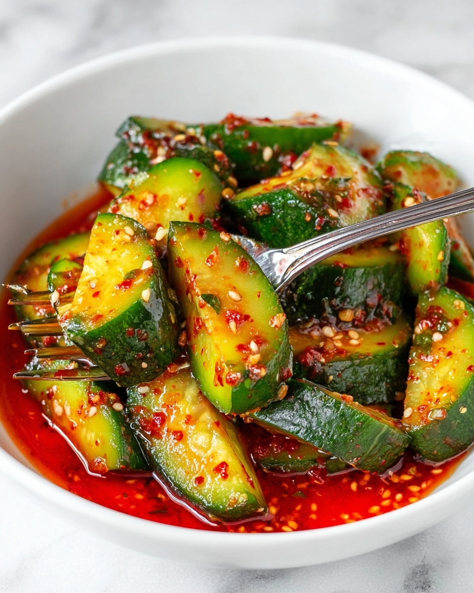 Spicy Fresh Cucumber Salad Recipe - Recipe Image