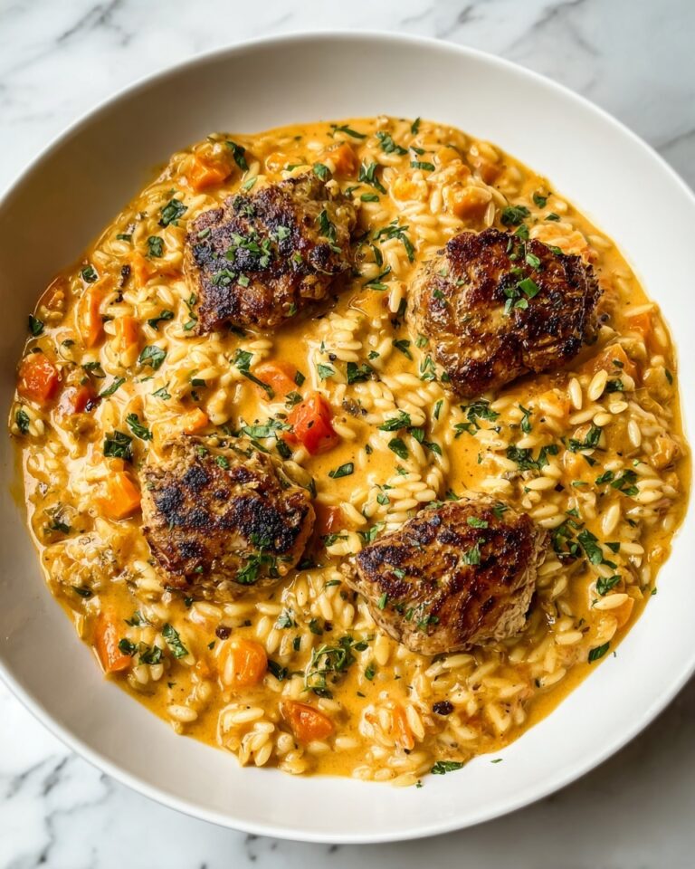 One-Pot Creamy Thai Curry Chicken Orzo Recipe