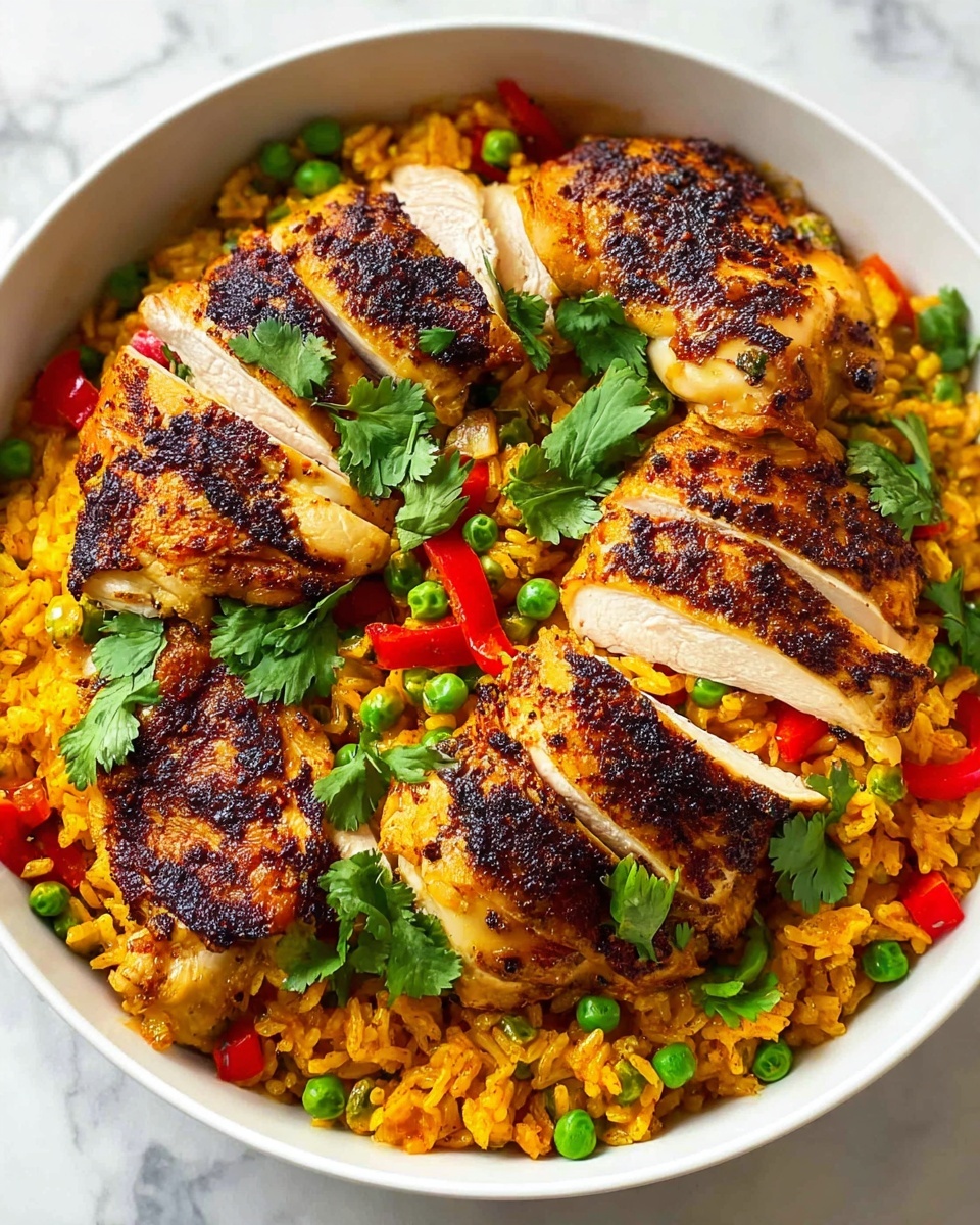 One-Pot Delicious Saffron Chicken Rice Recipe - Recipe Image