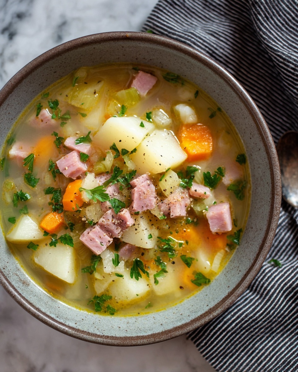Slow Cooker Ham and Potato Soup Recipe - Recipe Image