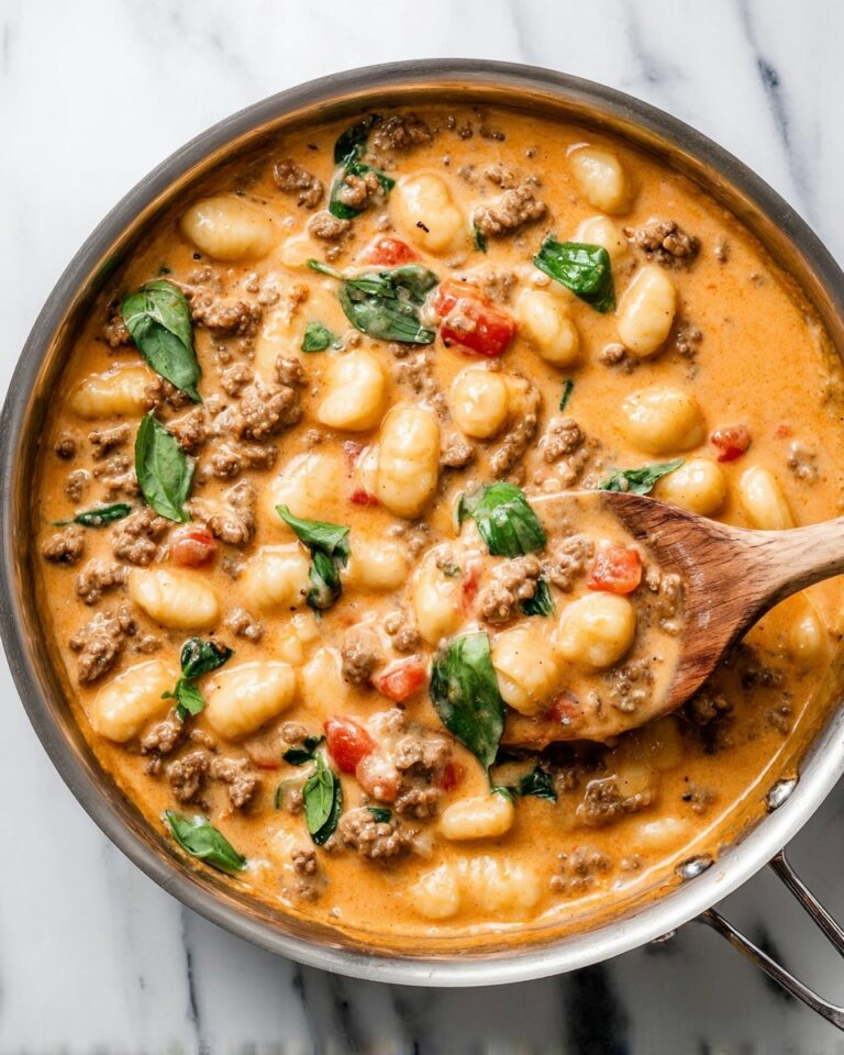 One Pan Creamy Gnocchi with Sausage Recipe