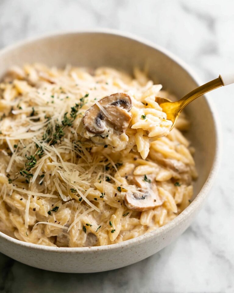 Chicken Marsala Orzo Recipe